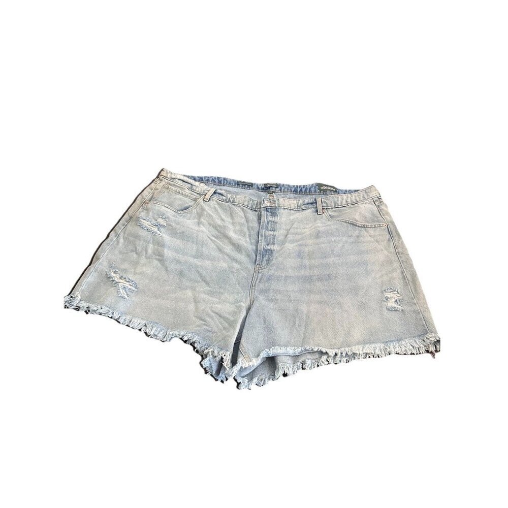 Wild Fable 50w Sz28 Women Super-Highrise Cut Off Denim Jean Shorts Plus Size